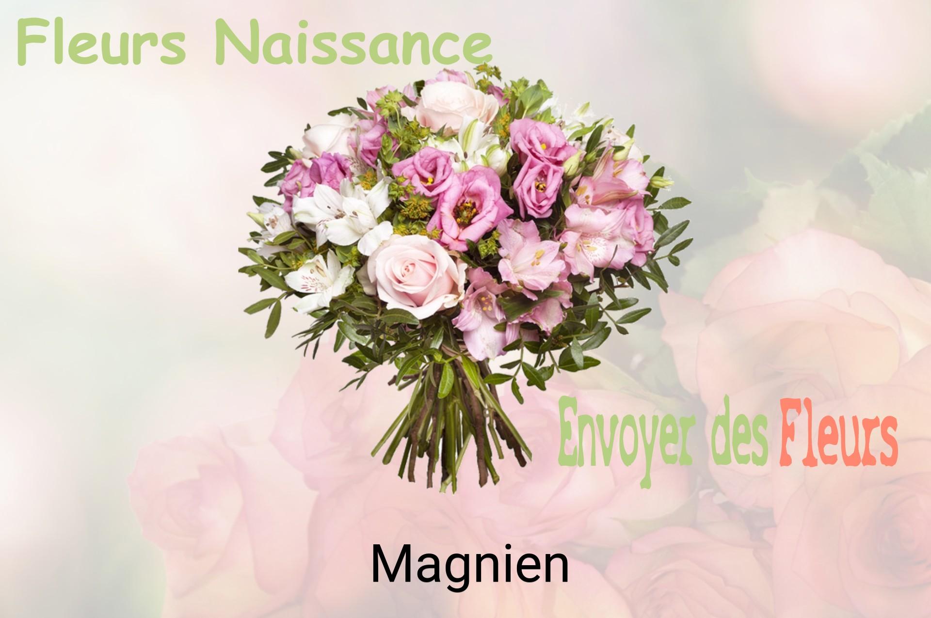 Bouquet de fleurs de naissance livré à Magnien